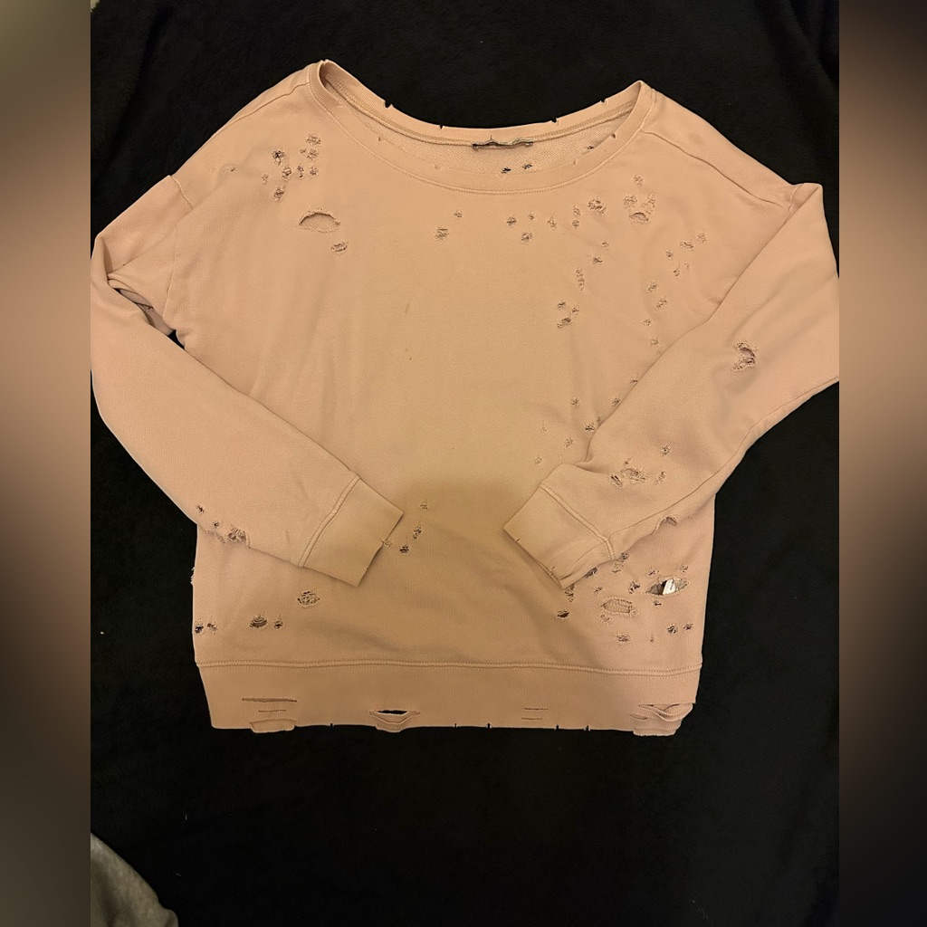 Express Distressed Pullover
